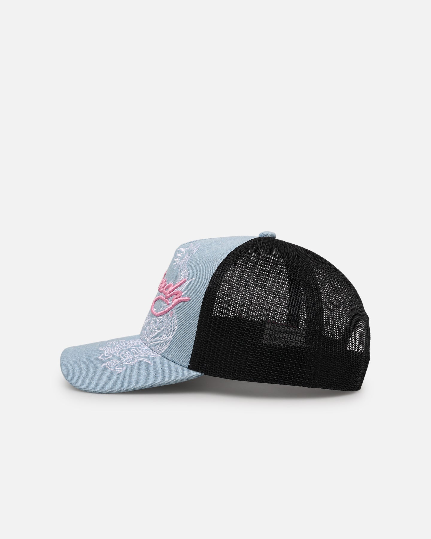 Ed Hardy Dragon Trucker Snapback Light Denim | Culture Kings