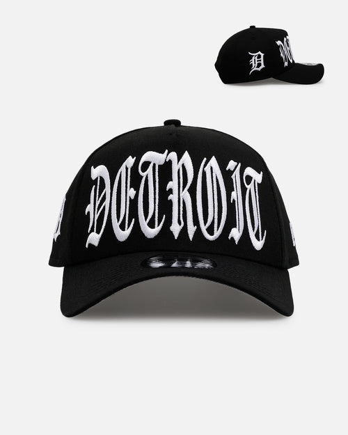 New Era Detroit Tigers 'Oversized Gothic Script Crown' 9FORTY A-Frame Snapback Black/White