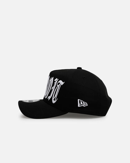 New Era Detroit Tigers 'Oversized Gothic Script Crown' 9FORTY A-Frame Snapback Black/White