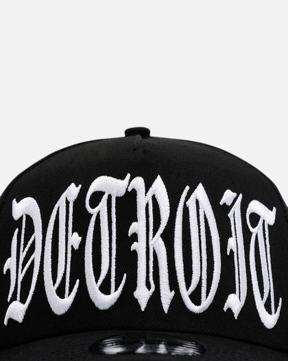 New Era Detroit Tigers 'Oversized Gothic Script Crown' 9FORTY A-Frame Snapback Black/White