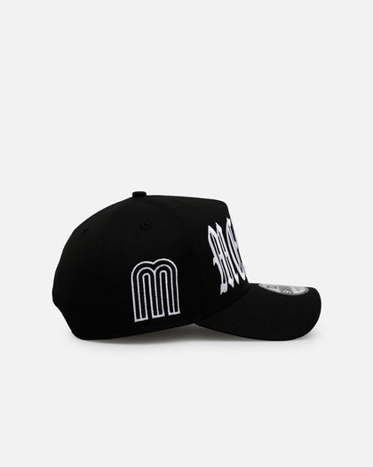 New Era Mexico National Baseball Team 'Oversized Gothic Script Crown' 9FORTY A-Frame Snapback Black/White