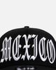 New Era Mexico National Baseball Team 'Oversized Gothic Script Crown' 9FORTY A-Frame Snapback Black/White