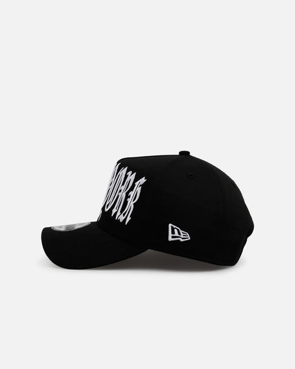 New Era New York Yankees 'Oversized Gothic Script Crown' 9FORTY A-Frame Snapback Black/White