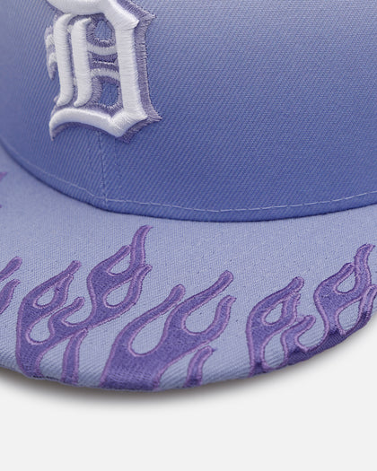 New Era Detroit Tigers 'Sundye Flames' 59FIFTY Fitted Lavender