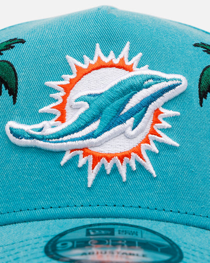 New Era Miami Dolphins 'Palm Trees' 9FORTY A-Frame Snapback Official Team Color