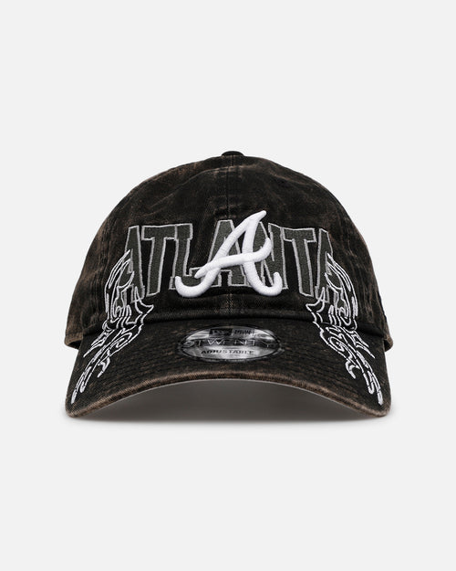 New Era Atlanta Braves 'Tribal' Classic Casual Strapback Washed Black