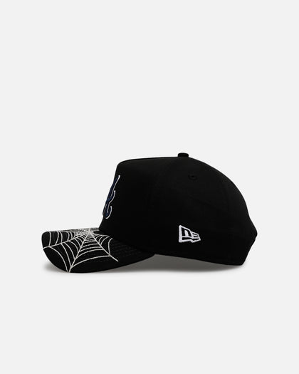 New Era Atlanta Braves 'Spider Web Visor' 9FORTY A-Frame Snapback Black
