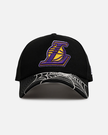 New Era Los Angeles Lakers 'Spider Web Visor' 9FORTY A-Frame Snapback Black