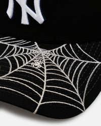New Era New York Yankees 'Spider Web Visor' 9FORTY A-Frame Snapback Black