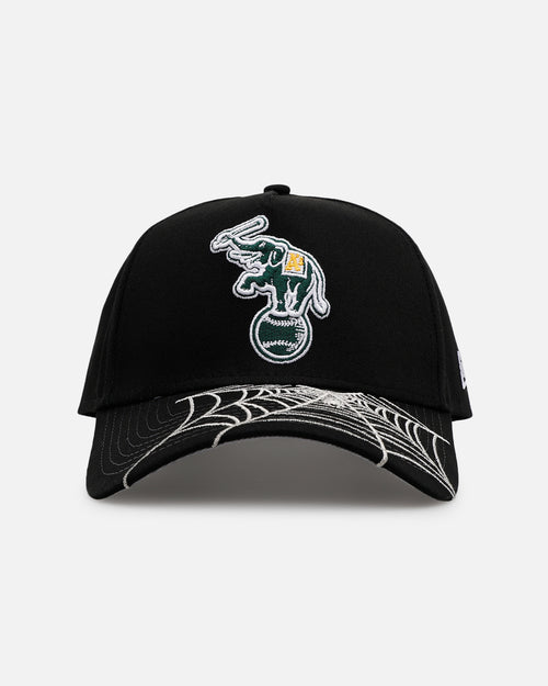 New Era Oakland Athletics 'Spider Web Visor' 9FORTY A-Frame Snapback Black