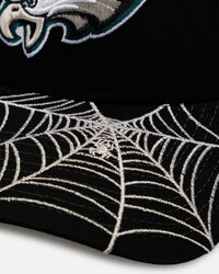 New Era Philadelphia Eagles 'Spider Web Visor' 9FORTY A-Frame Snapback Black