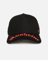 47 Brand Anaheim Ducks 'Destruct Gothic Visor' 47 Offside Strapback Black/Black