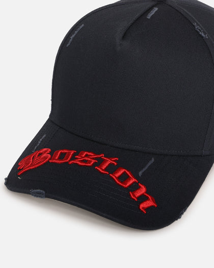 47 Brand Boston Red Sox 'Destruct Gothic Visor' 47 Offside Strapback Navy/Navy