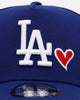 New Era Los Angeles Dodgers 'Team Color Hearts' 9FORTY A-Frame Snapback Blue