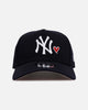 New Era New York Yankees 'Team Color Hearts' 9FORTY A-Frame Snapback Navy
