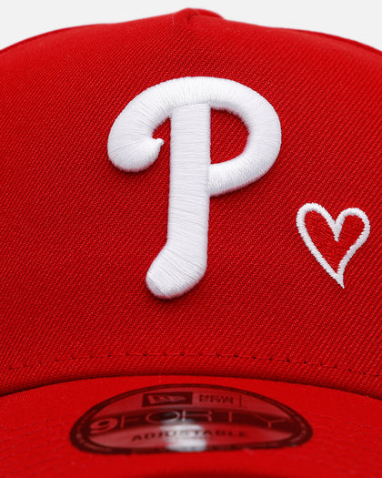 New Era Philadelphia Phillies 'Team Color Hearts' 9FORTY A-Frame Snapback Red
