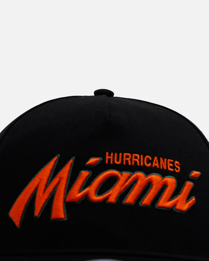 47 Brand Miami Hurricanes 'Black Dome Script' 47 Hitch Snapback Black