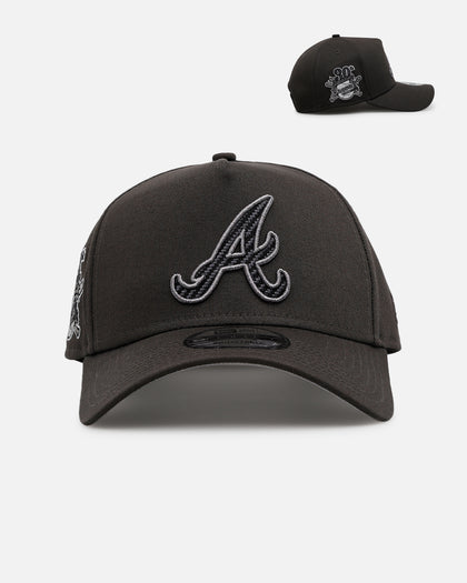 New Era Atlanta Braves 'Carbon Weave' 9FORTY A-Frame Snapback Black