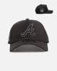 New Era Atlanta Braves 'Carbon Weave' 9FORTY A-Frame Snapback Black