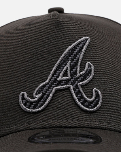 New Era Atlanta Braves 'Carbon Weave' 9FORTY A-Frame Snapback Black