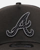 New Era Atlanta Braves 'Carbon Weave' 9FORTY A-Frame Snapback Black