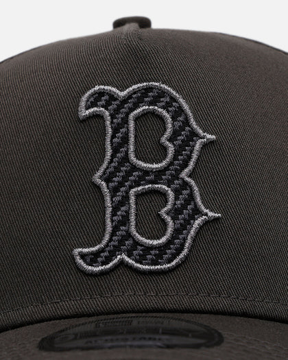 New Era Boston Red Sox 'Carbon Weave' 9FORTY A-Frame Snapback Black