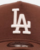 New Era Los Angeles Dodgers 'Cozy 2.0' 9FORTY A-Frame Strapback Brown