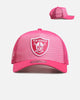 New Era Las Vegas Raiders 'Polychromatic Mesh' 9FORTY A-Frame Snapback Pink