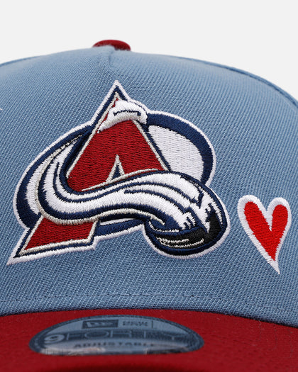 New Era Colorado Avalanche 'Team Color Hearts' 9FORTY A-Frame Snapback Official Team Color
