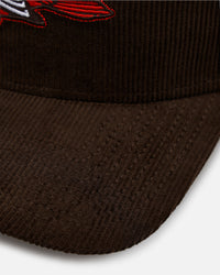 New Era Baltimore Orioles 'Walnut Cord' 9FORTY A-Frame Corduroy Snapback Walnut