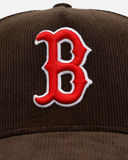 New Era Boston Red Sox 'Walnut Cord' 9FORTY A-Frame Corduroy Snapback Walnut