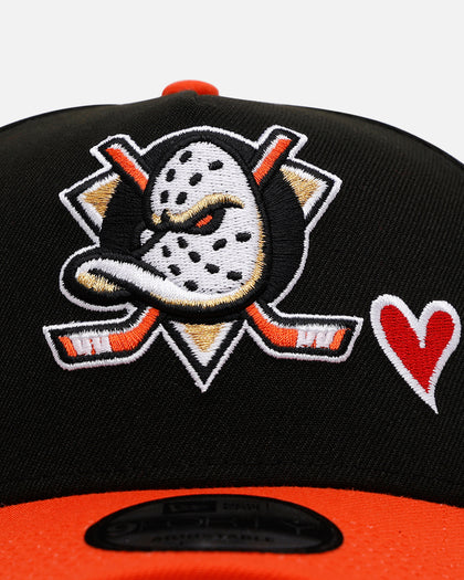 New Era Anaheim Ducks 'Team Color Hearts' 9FORTY A-Frame Snapback Official Team Color
