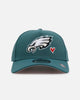 New Era Philadelphia Eagles 'Team Color Hearts' 9FORTY A-Frame Snapback Official Team Color