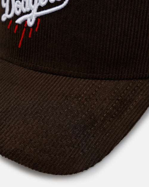 New Era Los Angeles Dodgers 'Walnut Cord' 9FORTY A-Frame Corduroy Snapback Walnut