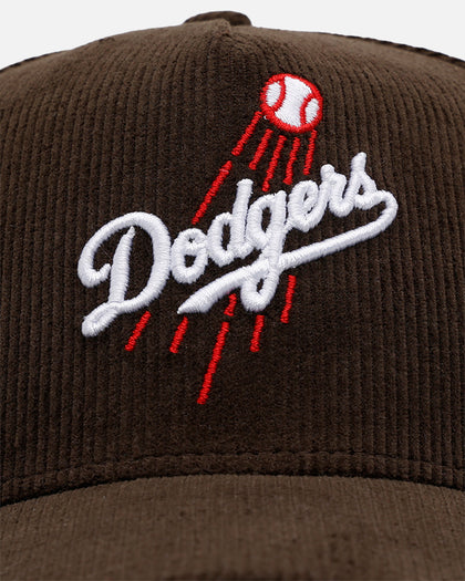 New Era Los Angeles Dodgers 'Walnut Cord' 9FORTY A-Frame Corduroy Snapback Walnut