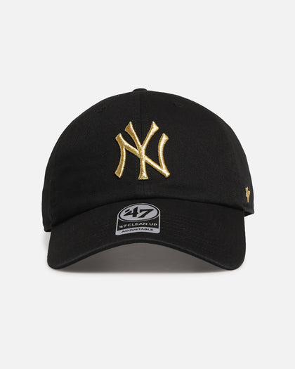 47 Brand New York Yankees 'Metallic' 47 Clean Up Strapback Black/Gold