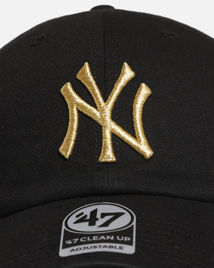 47 Brand New York Yankees 'Metallic' 47 Clean Up Strapback Black/Gold