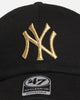 47 Brand New York Yankees 'Metallic' 47 Clean Up Strapback Black/Gold