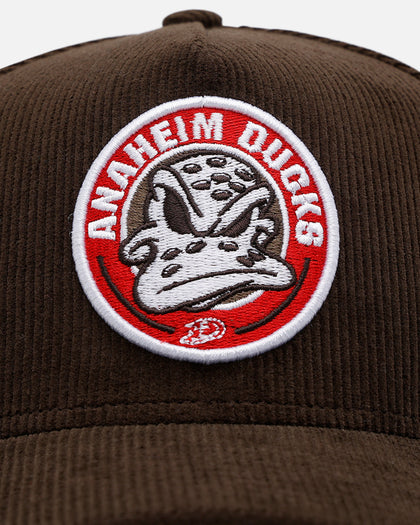 New Era Anaheim Ducks 'Walnut Cord' 9FORTY A-Frame Corduroy Snapback Walnut