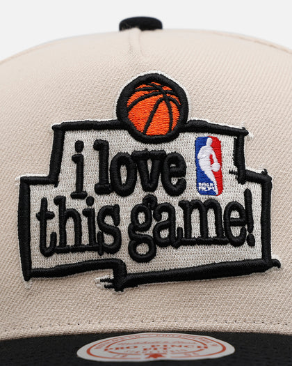 Mitchell & Ness Denver Nuggets 'I Love This Game' Pro Pinch Snapback Natural/Black