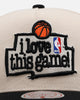 Mitchell & Ness Denver Nuggets 'I Love This Game' Pro Pinch Snapback Natural/Black