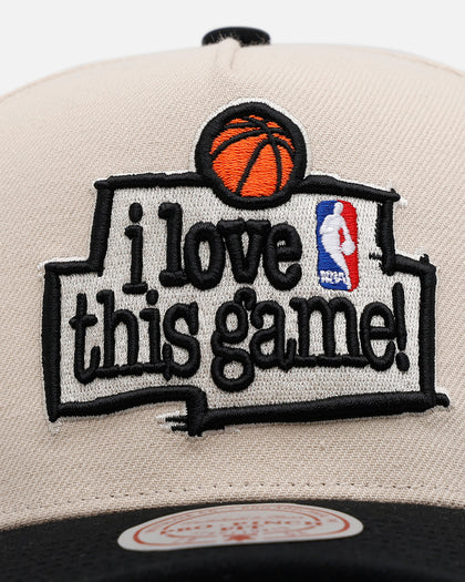 Mitchell & Ness New York Knicks 'I Love This Game' Pro Pinch Snapback Natural/Black