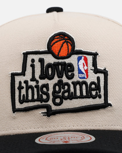 Mitchell & Ness Los Angeles Lakers 'I Love This Game' Pro Pinch Snapback Natural/Black