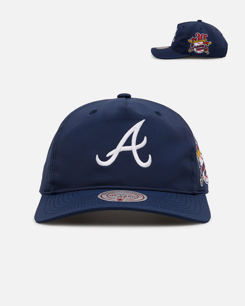 Mitchell & Ness Atlanta Braves 'Matte Nylon 2.0' Caddy Fit Snapback Navy