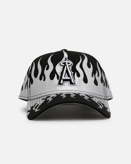 New Era Los Angeles Angels 'Metallic Flames' 9FORTY A-Frame Snapback Black/Silver