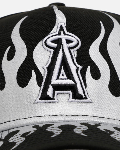 New Era Los Angeles Angels 'Metallic Flames' 9FORTY A-Frame Snapback Black/Silver