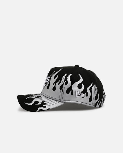 New Era Oakland Athletics 'Metallic Flames' 9FORTY A-Frame Snapback Black/Silver
