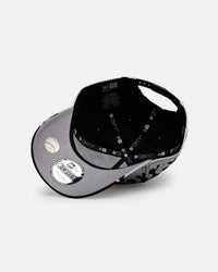 New Era Oakland Athletics 'Metallic Flames' 9FORTY A-Frame Snapback Black/Silver