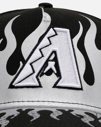 New Era Arizona Diamondbacks 'Metallic Flames' 9FORTY A-Frame Snapback Black/Silver