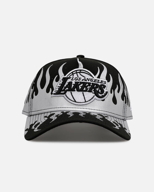 New Era Los Angeles Lakers 'Metallic Flames' 9FORTY A-Frame Snapback Black/Silver